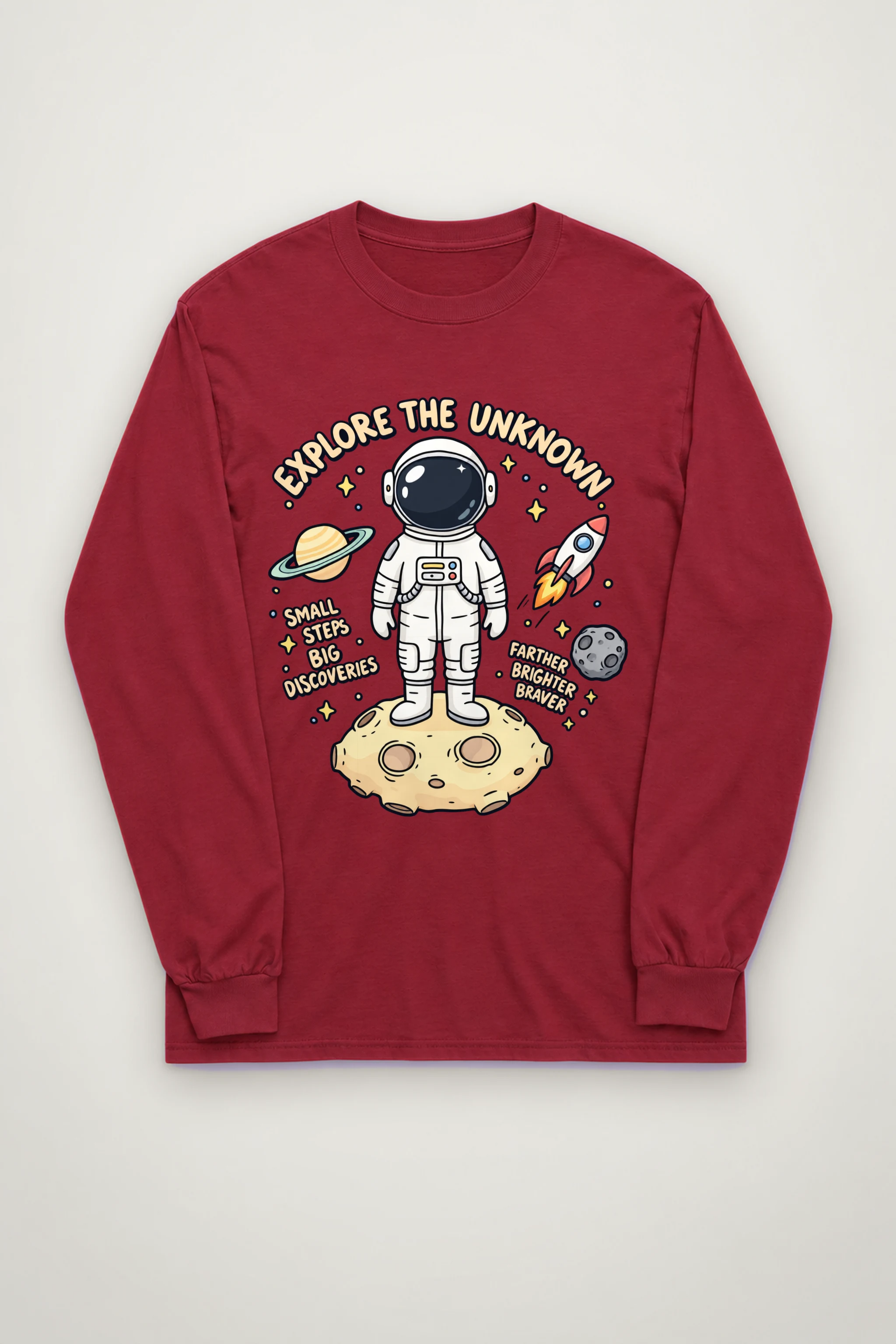 "Explore The Unknown" Unisex Longsleeve T-shirt