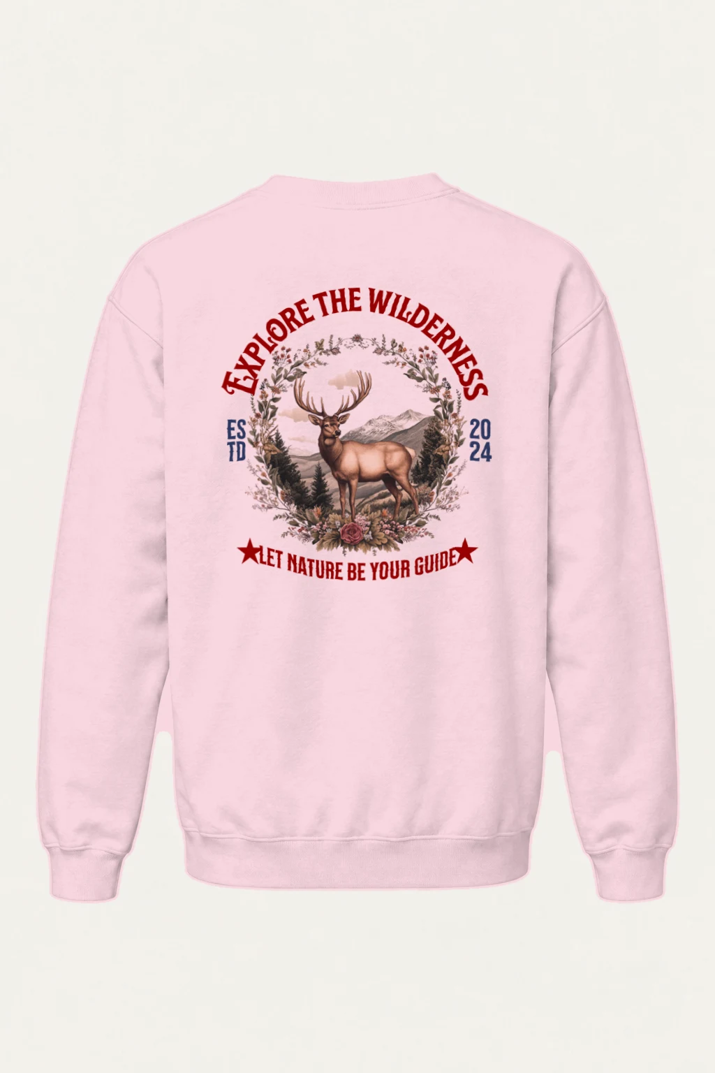 "Explore The Wilderness" Heavy Blend Unisex Crewneck Sweatshirt | Gildan 18000
