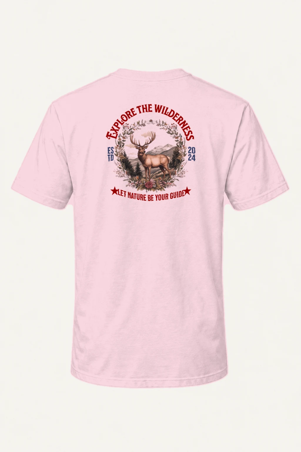 "Explore The Wilderness" Heavyweight Unisex Crewneck T-shirt | Gildan 5000