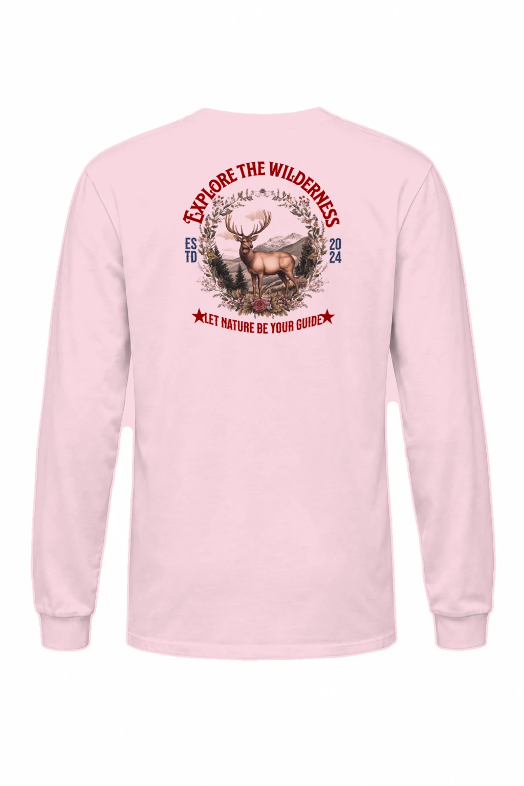 "Explore The Wilderness" Unisex Longsleeve T-shirt | Gildan 2400
