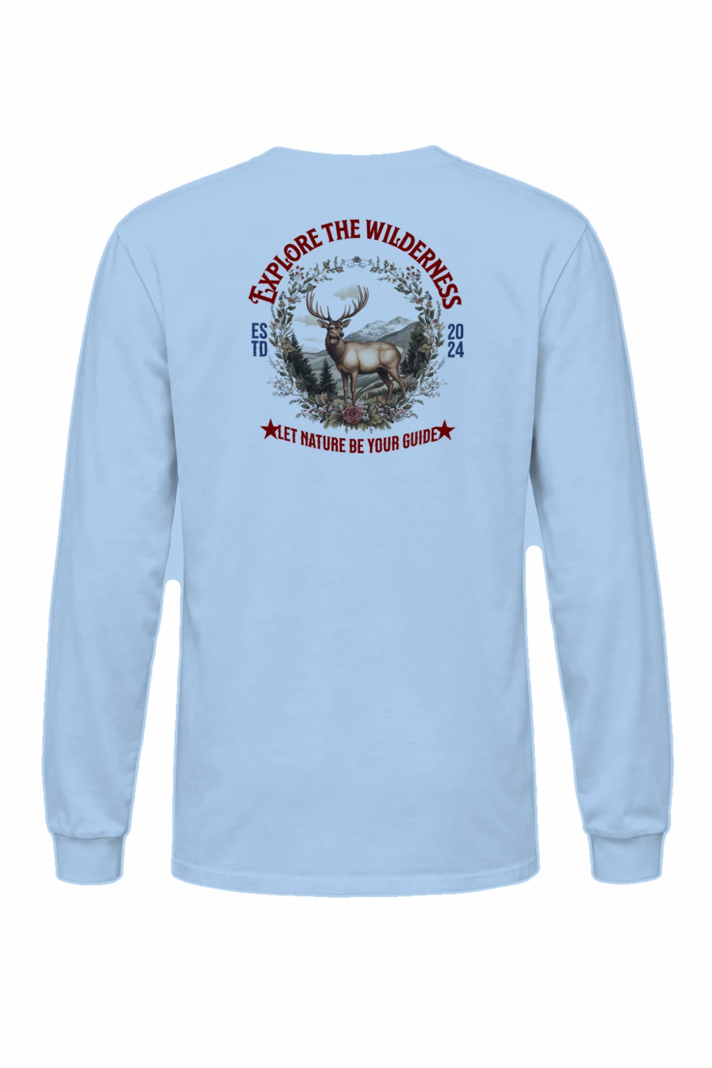 "Explore The Wilderness" Unisex Longsleeve T-shirt | Gildan 2400