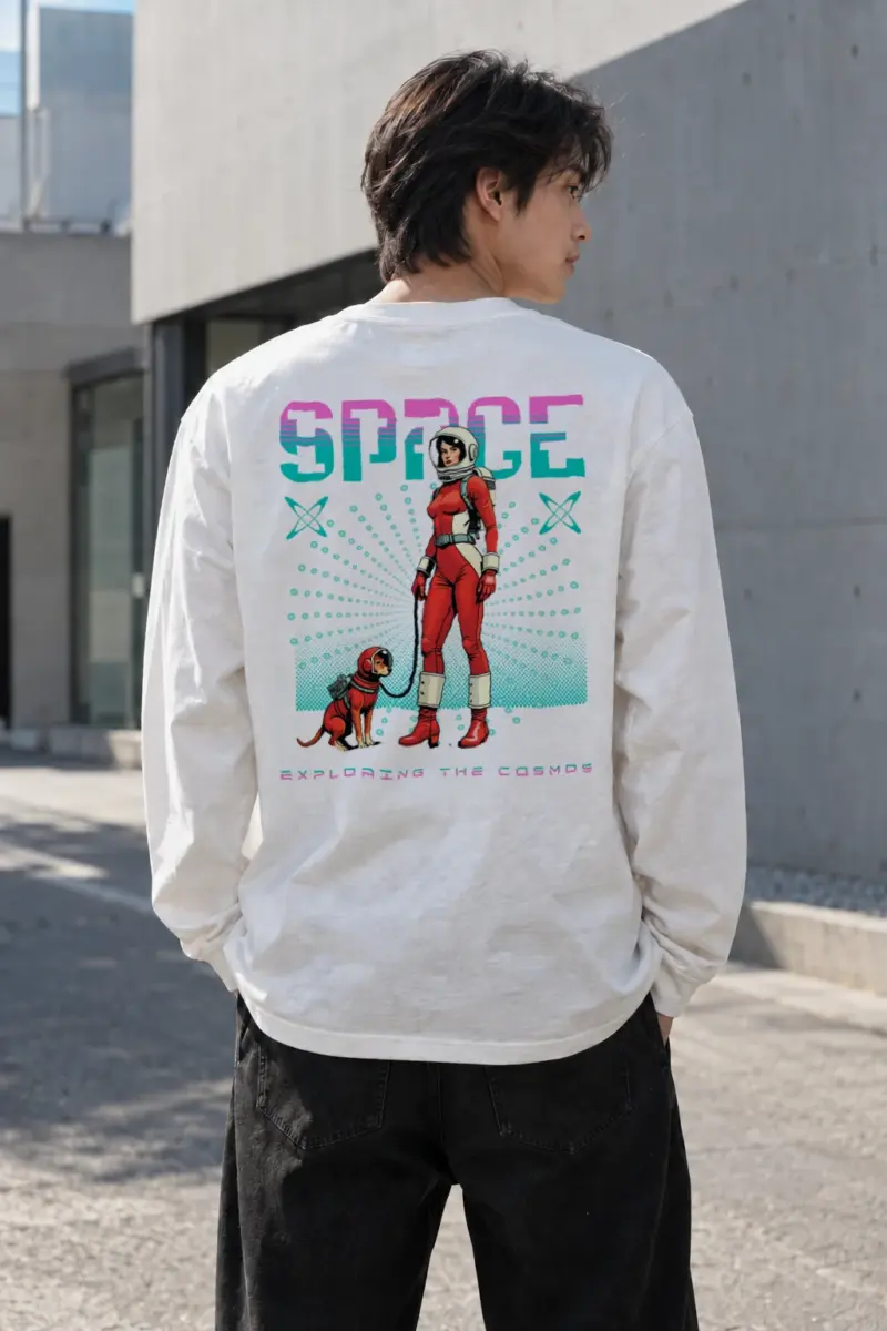 "Exploring The Cosmos" Unisex Longsleeve T-shirt | Gildan 2400