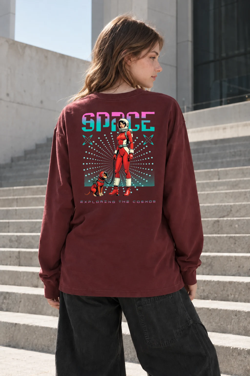 "Exploring The Cosmos" Unisex Longsleeve T-shirt | Gildan 2400