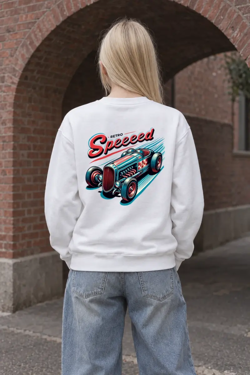"Exposed Engine Hot Rod" Heavy Blend Unisex Crewneck Sweatshirt