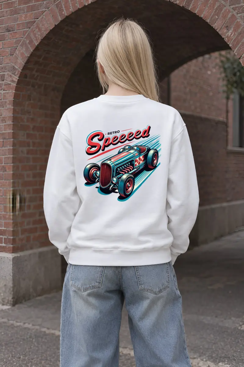 "Exposed Engine Hot Rod" Heavy Blend Unisex Crewneck Sweatshirt