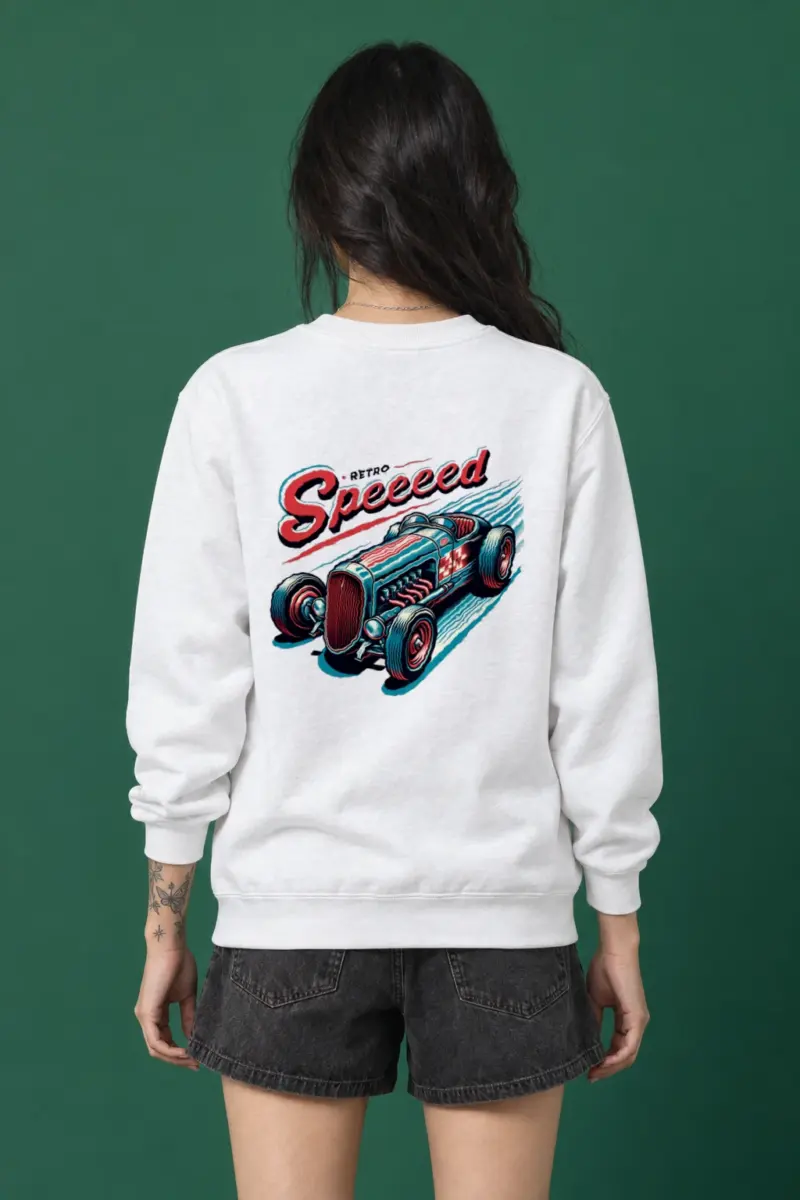 "Exposed Engine Hot Rod" Heavy Blend Unisex Crewneck Sweatshirt