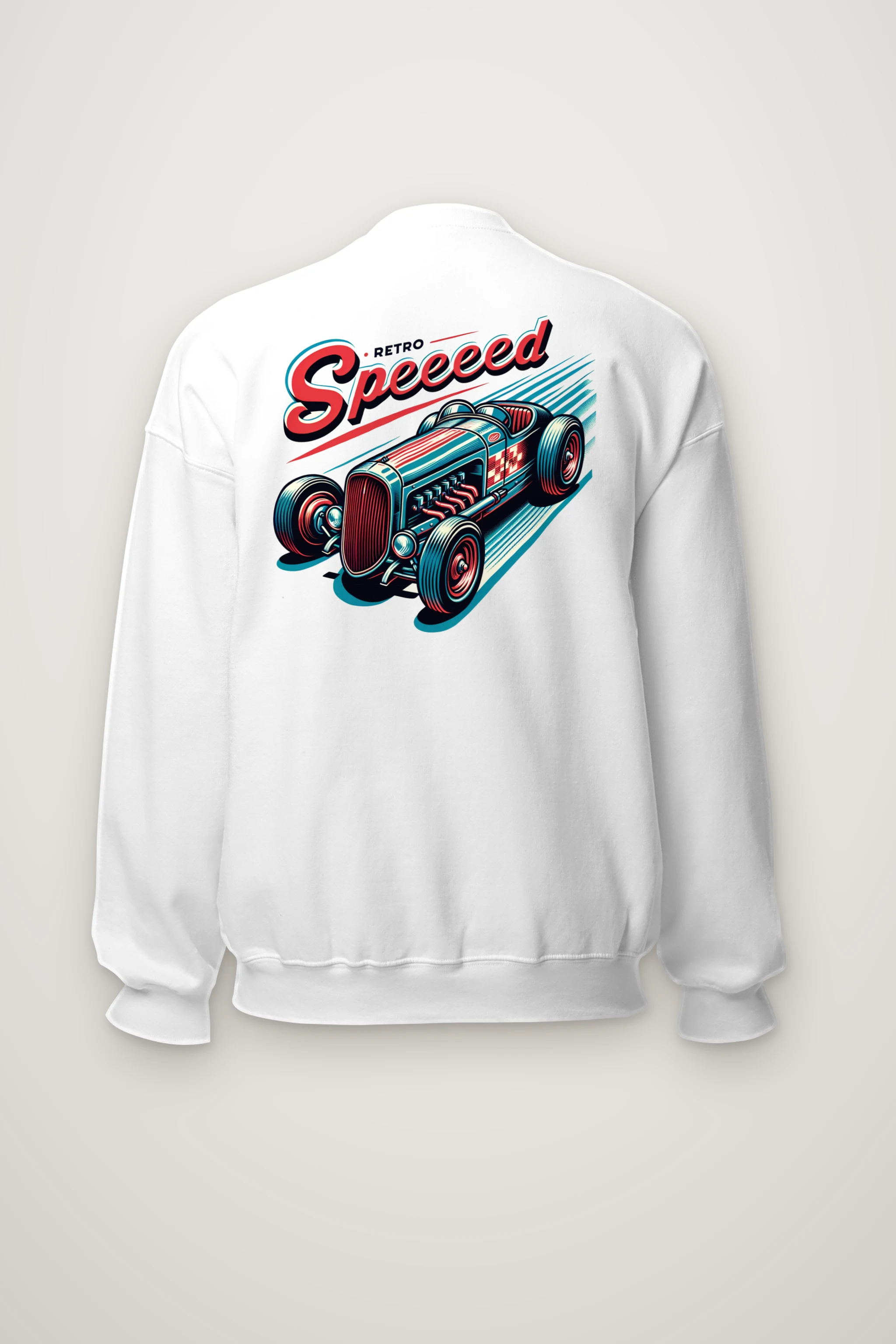 "Exposed Engine Hot Rod" Heavy Blend Unisex Crewneck Sweatshirt