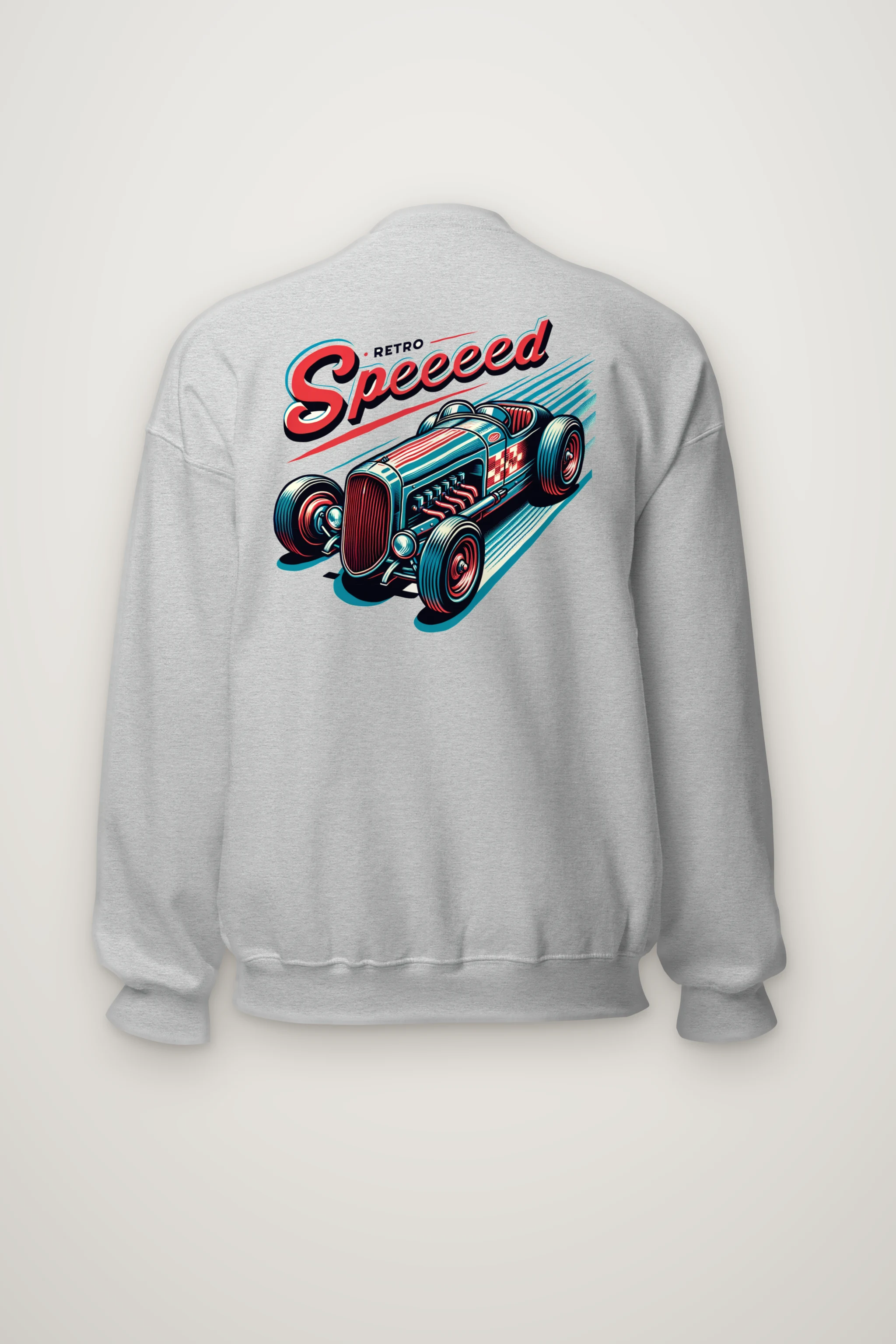 "Exposed Engine Hot Rod" Heavy Blend Unisex Crewneck Sweatshirt