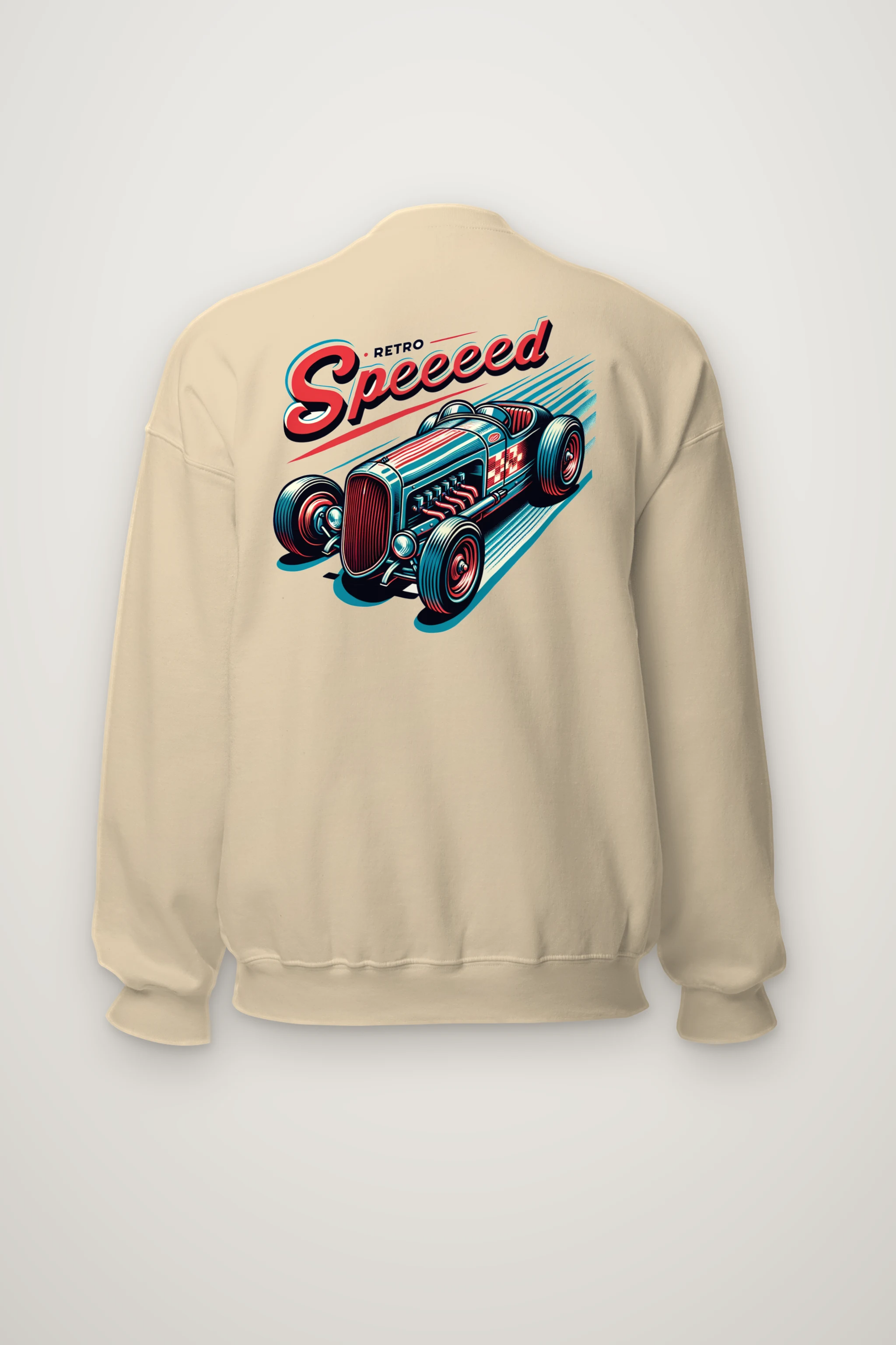 "Exposed Engine Hot Rod" Heavy Blend Unisex Crewneck Sweatshirt