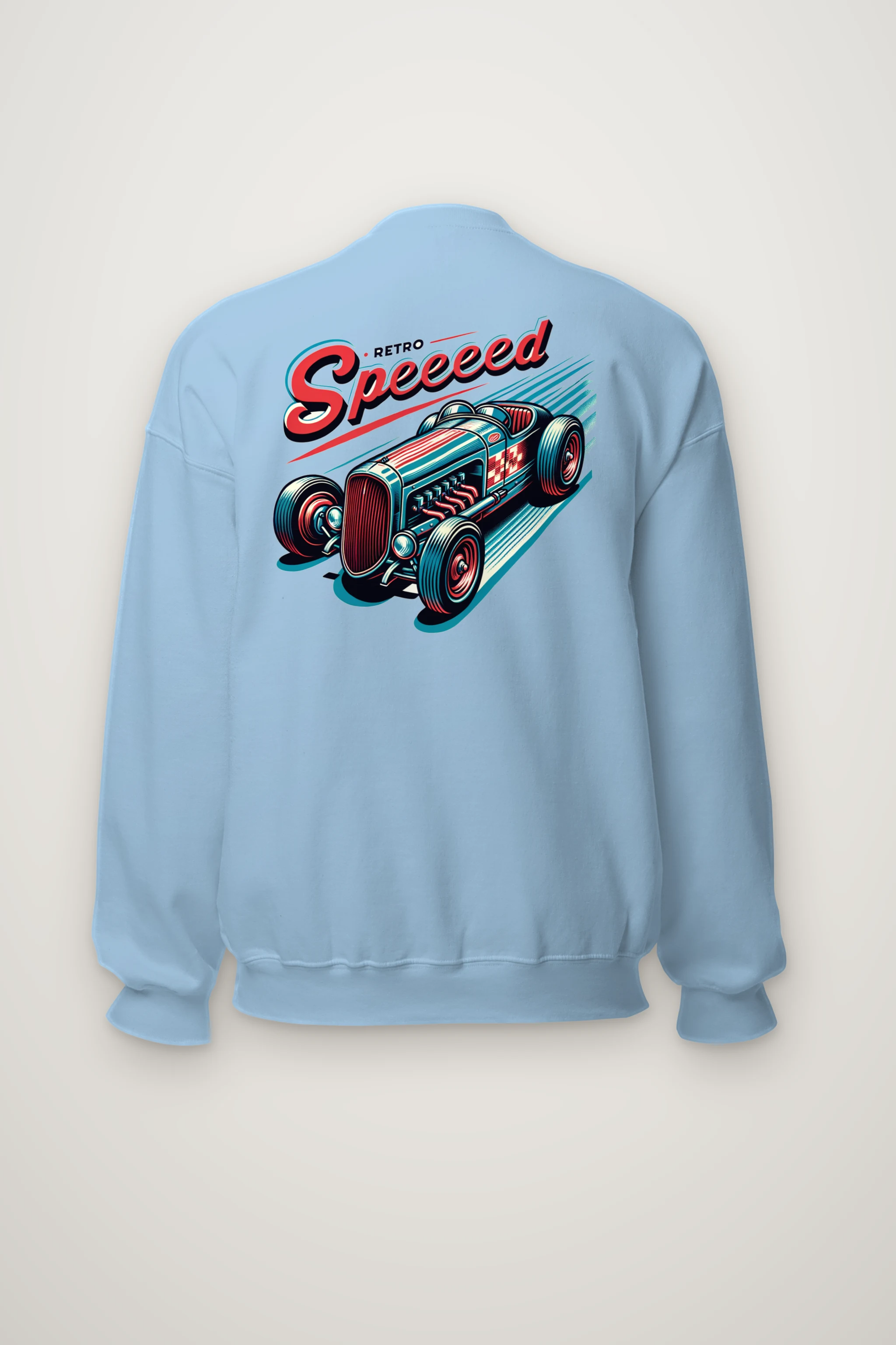 "Exposed Engine Hot Rod" Heavy Blend Unisex Crewneck Sweatshirt