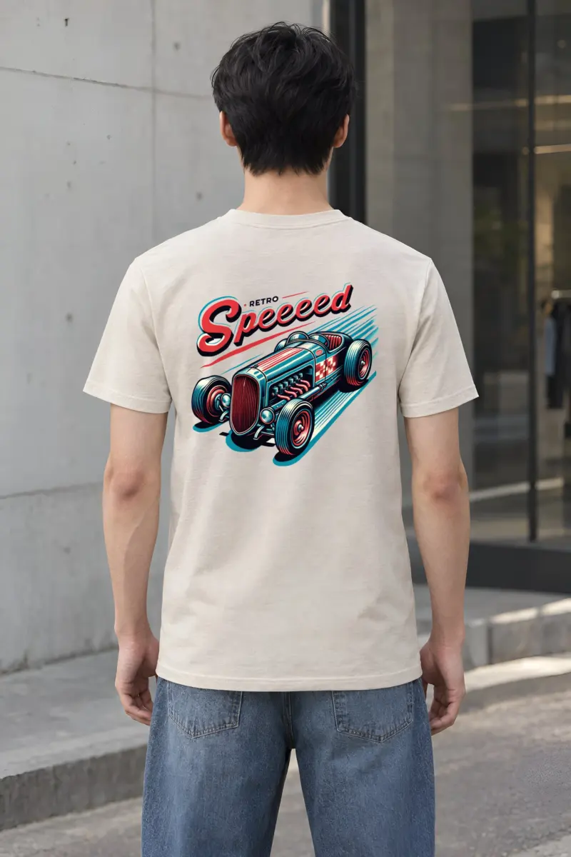 "Exposed Engine Hot Rod" Heavyweight Unisex Crewneck T-shirt