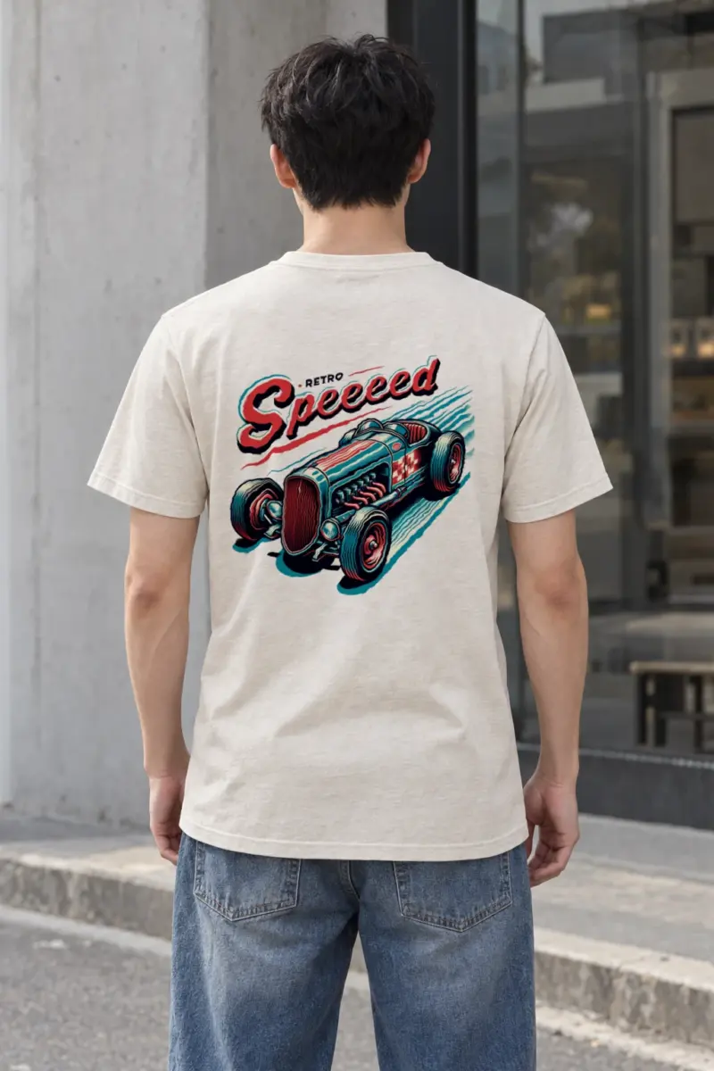 "Exposed Engine Hot Rod" Heavyweight Unisex Crewneck T-shirt | Gildan 5000