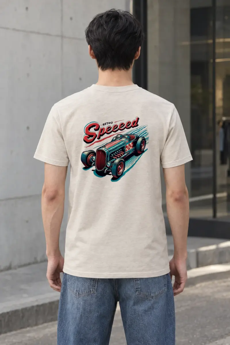 "Exposed Engine Hot Rod" Heavyweight Unisex Crewneck T-shirt