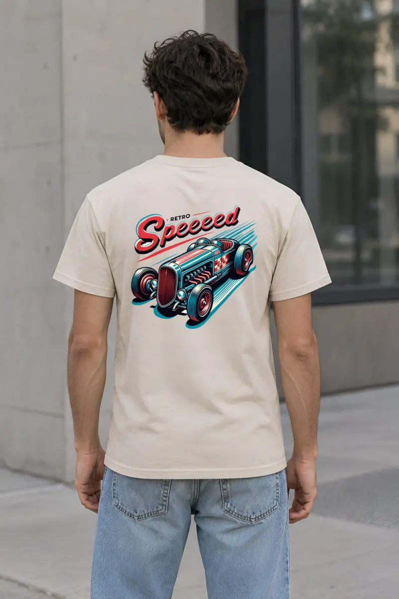 "Exposed Engine Hot Rod" Heavyweight Unisex Crewneck T-shirt