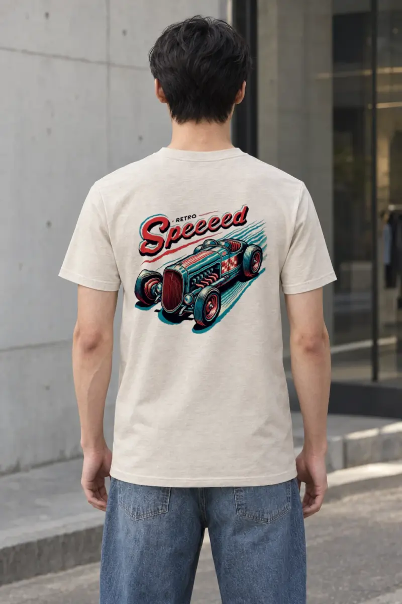 "Exposed Engine Hot Rod" Heavyweight Unisex Crewneck T-shirt