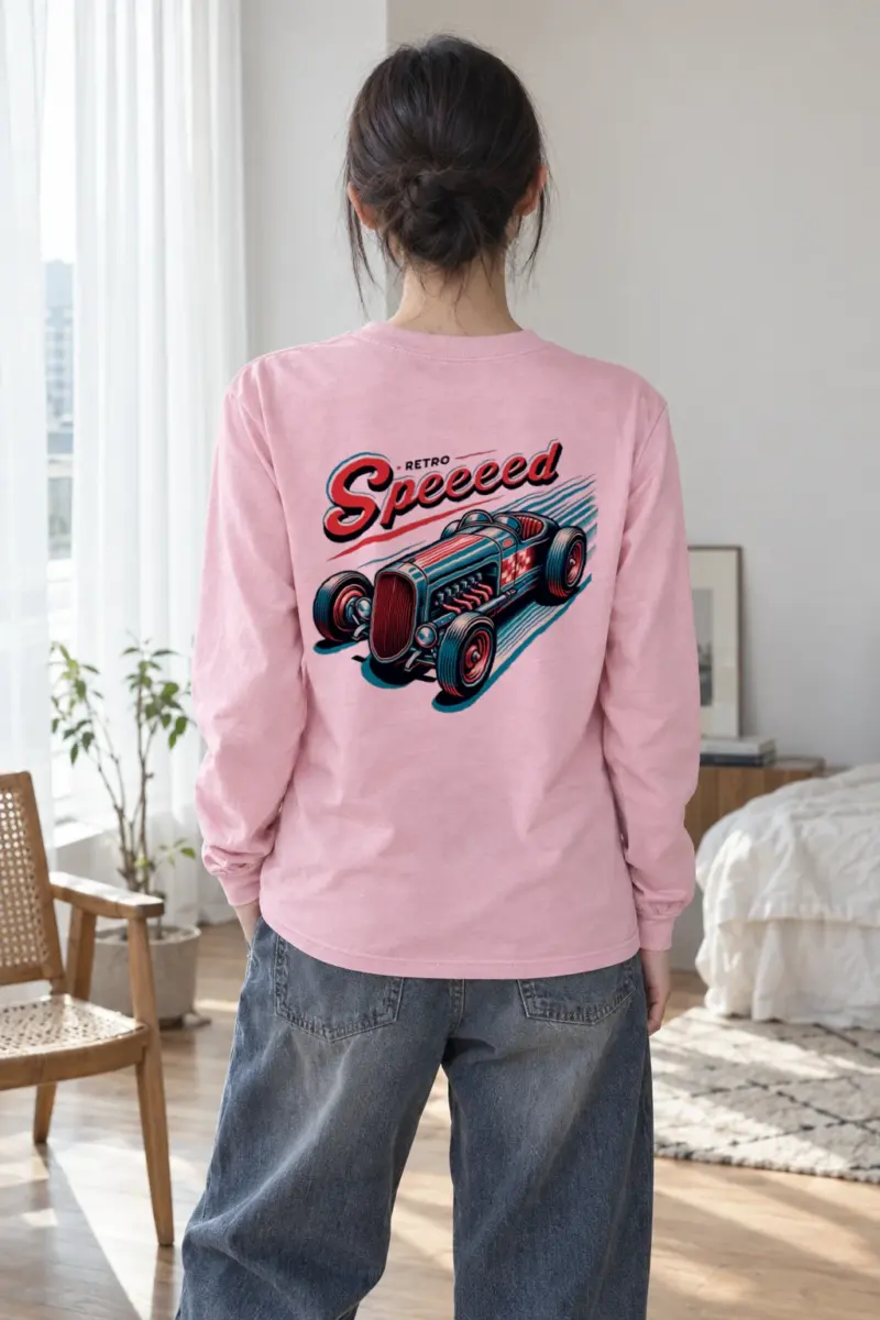 "Exposed Engine Hot Rod" Unisex Longsleeve T-shirt