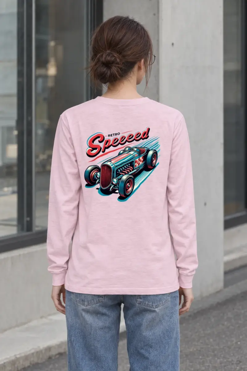"Exposed Engine Hot Rod" Unisex Longsleeve T-shirt