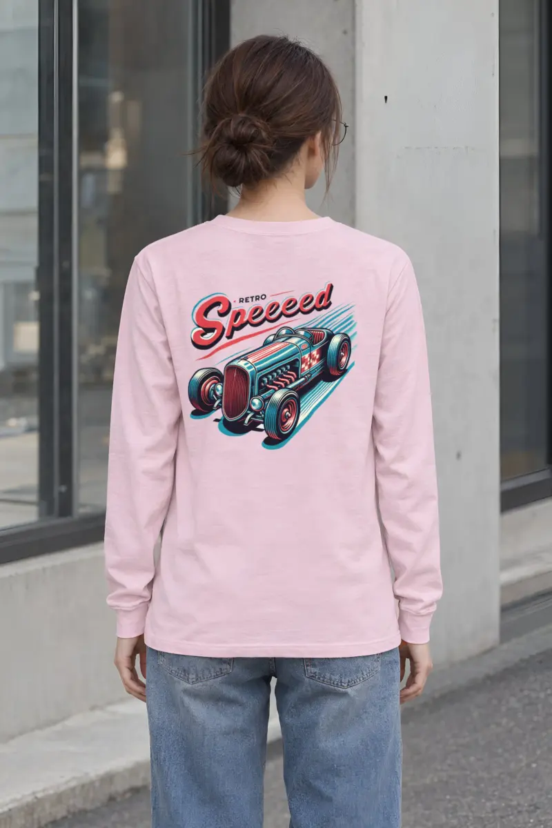"Exposed Engine Hot Rod" Unisex Longsleeve T-shirt