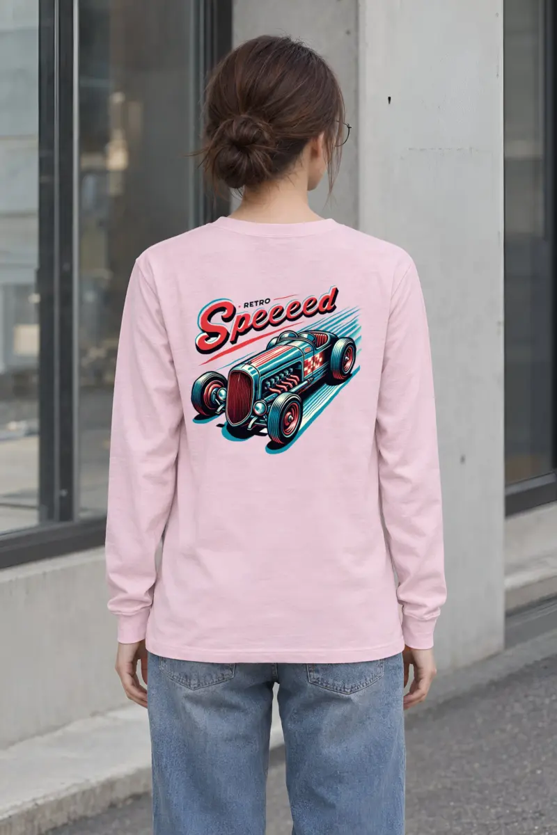 "Exposed Engine Hot Rod" Unisex Longsleeve T-shirt