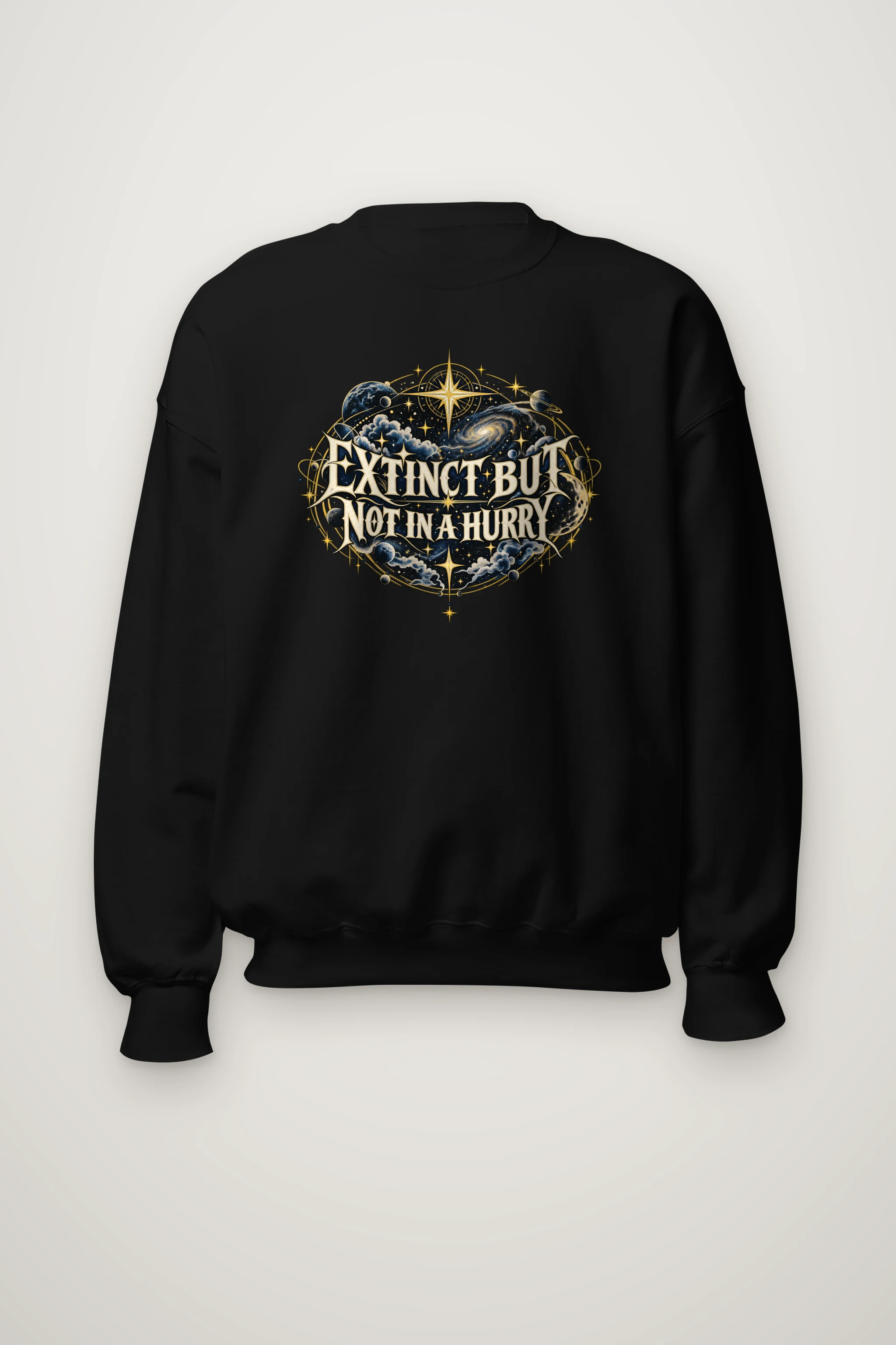 "Extinct But Not In A Hurry" Heavy Blend Unisex Crewneck Sweatshirt