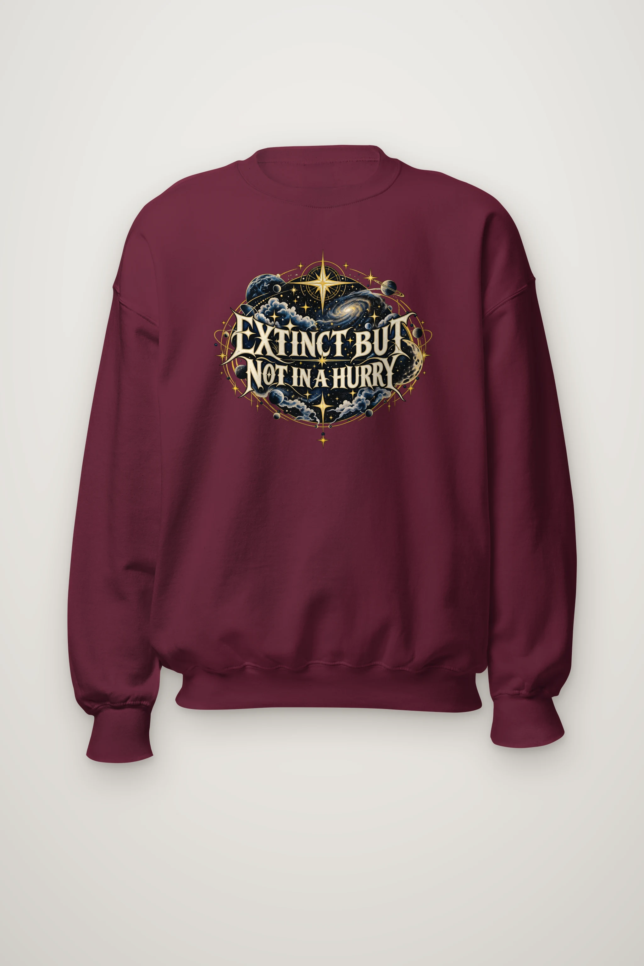 "Extinct But Not In A Hurry" Heavy Blend Unisex Crewneck Sweatshirt