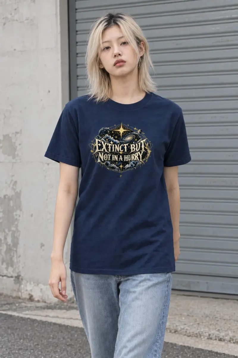 "Extinct But Not In A Hurry" Heavyweight Unisex Crewneck T-shirt