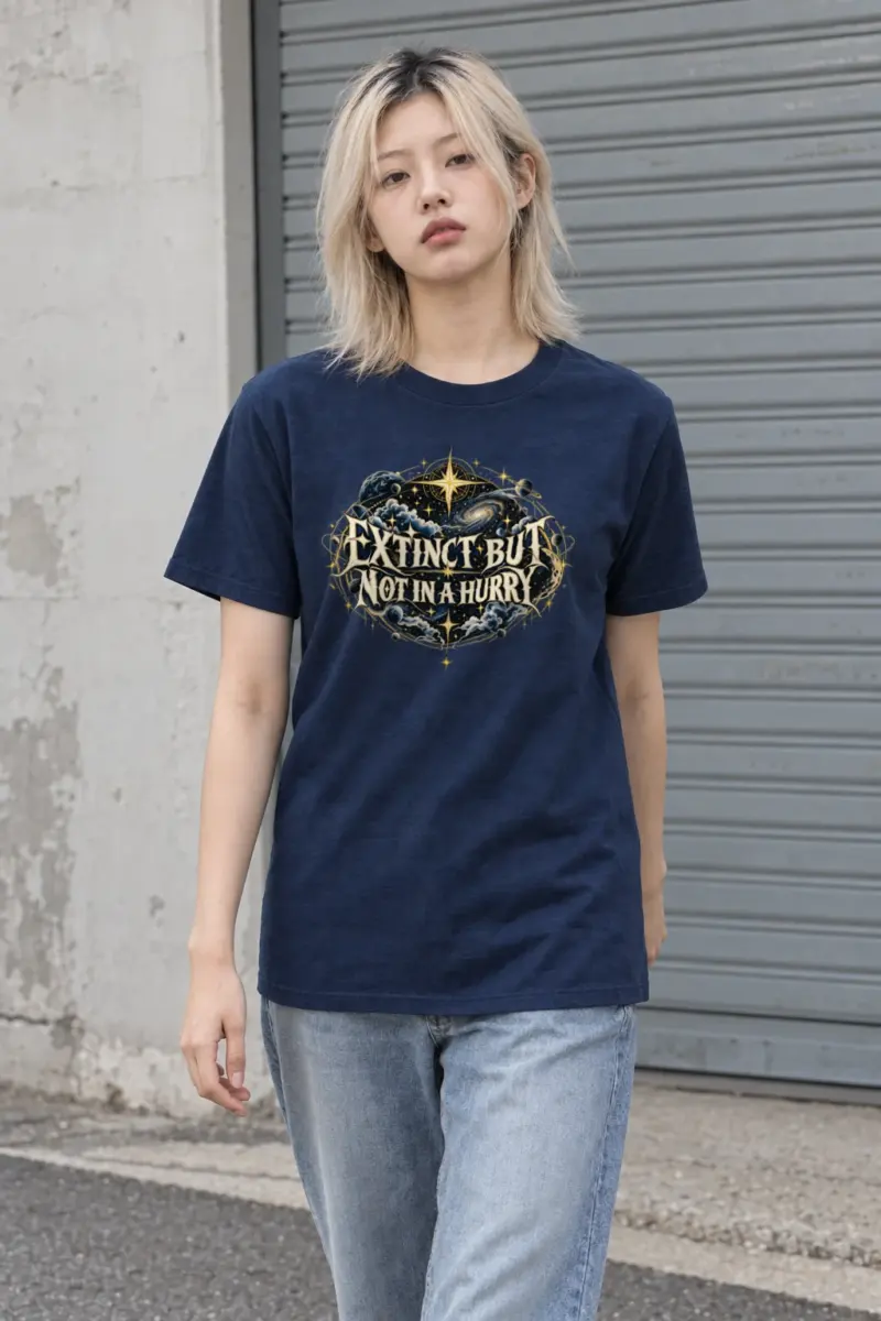 "Extinct But Not In A Hurry" Heavyweight Unisex Crewneck T-shirt