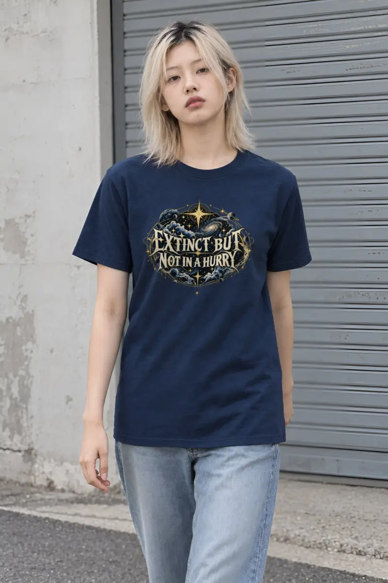 "Extinct But Not In A Hurry" Heavyweight Unisex Crewneck T-shirt