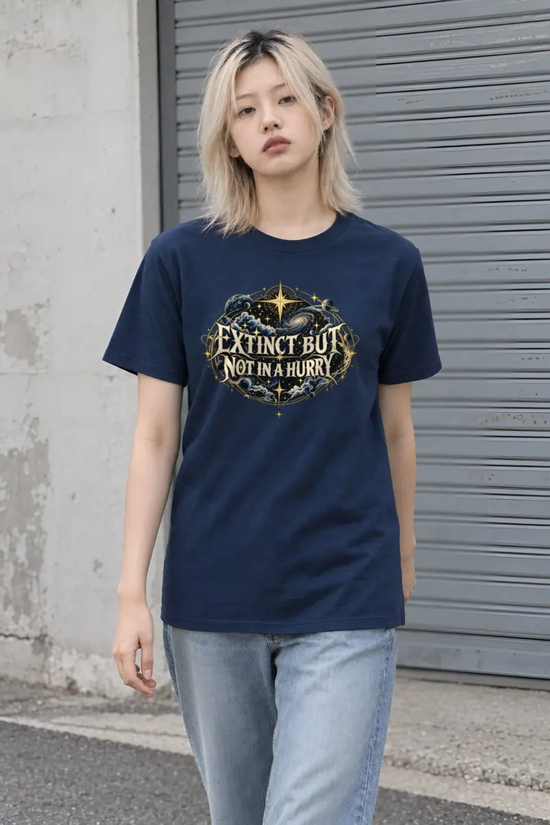 "Extinct But Not In A Hurry" Heavyweight Unisex Crewneck T-shirt