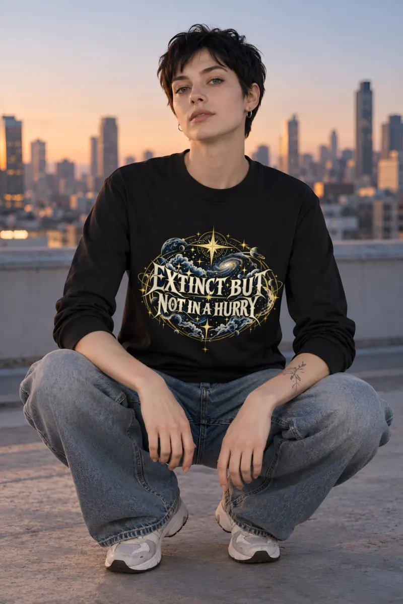 "Extinct But Not In A Hurry" Unisex Longsleeve T-shirt