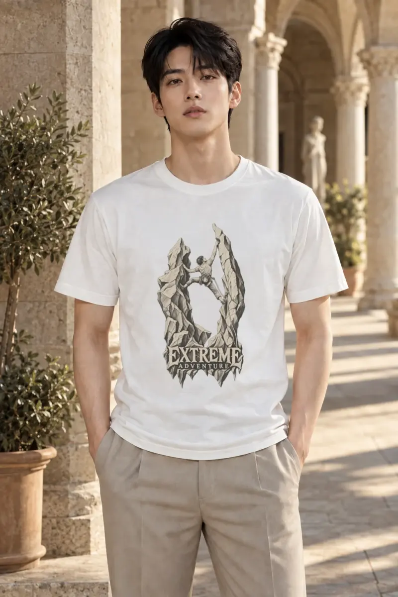 "Extreme Adventure" Heavyweight Unisex Crewneck T-shirt | Gildan 5000