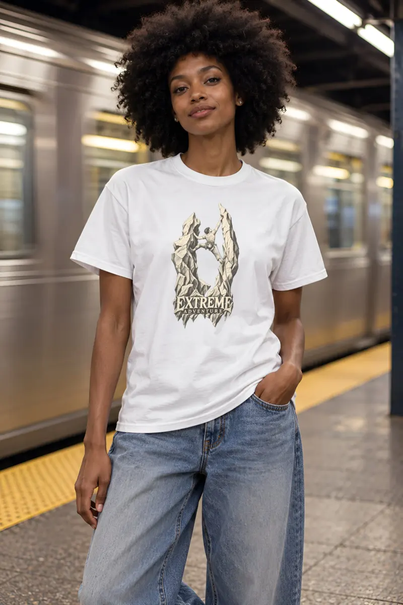 "Extreme Adventure" Heavyweight Unisex Crewneck T-shirt