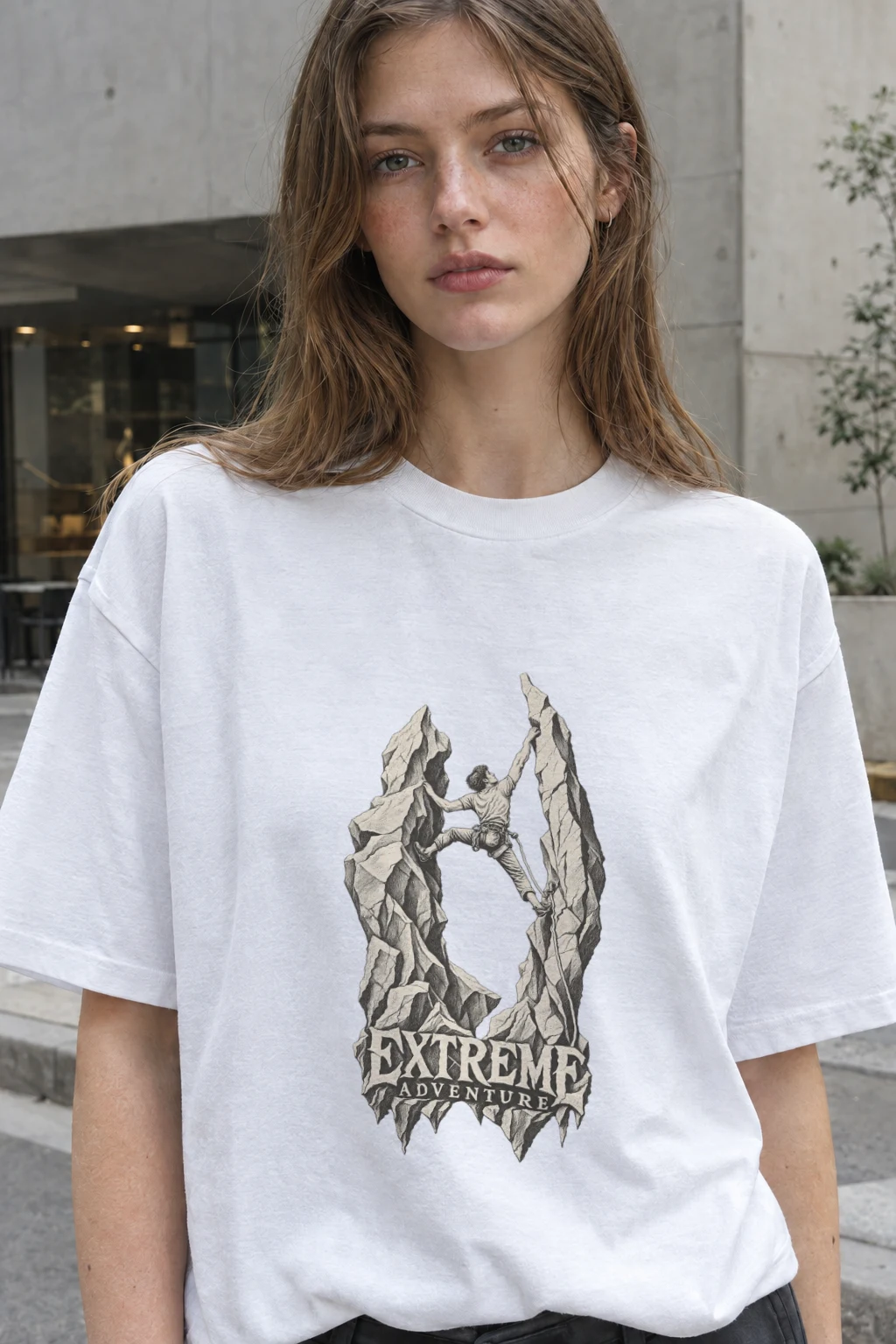 "Extreme Adventure" Heavyweight Unisex Crewneck T-shirt | Gildan 5000