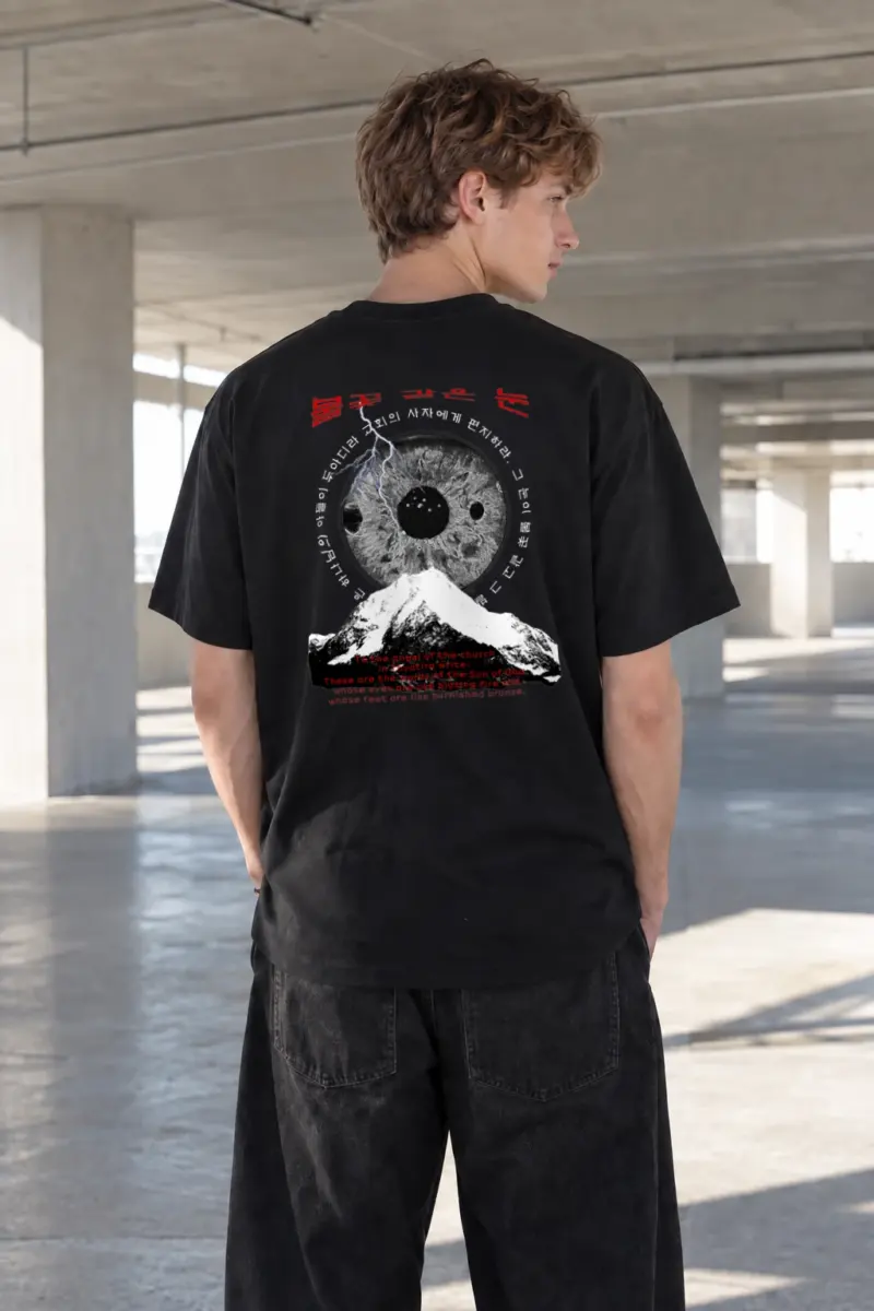 “Eyes Of Fire” Heavyweight Unisex Crewneck T-shirt | Gildan 5000