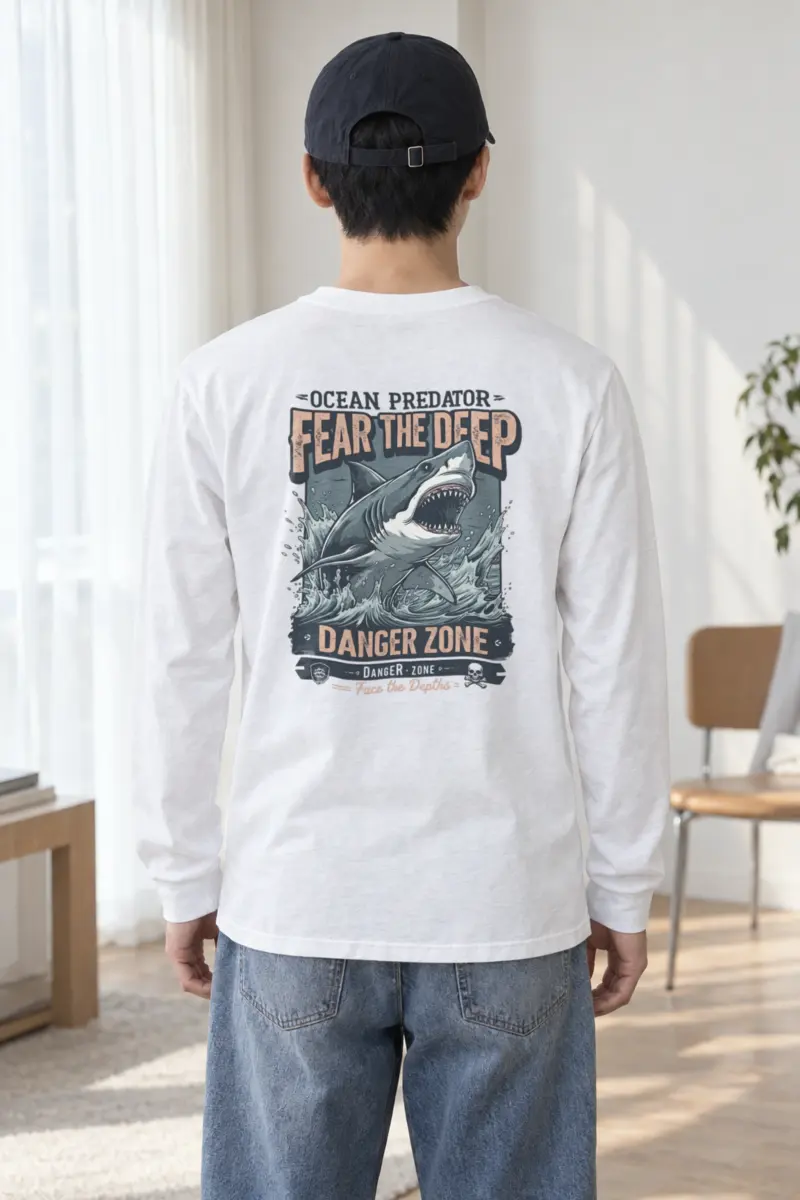 "Face The Depths" Unisex Longsleeve T-shirt