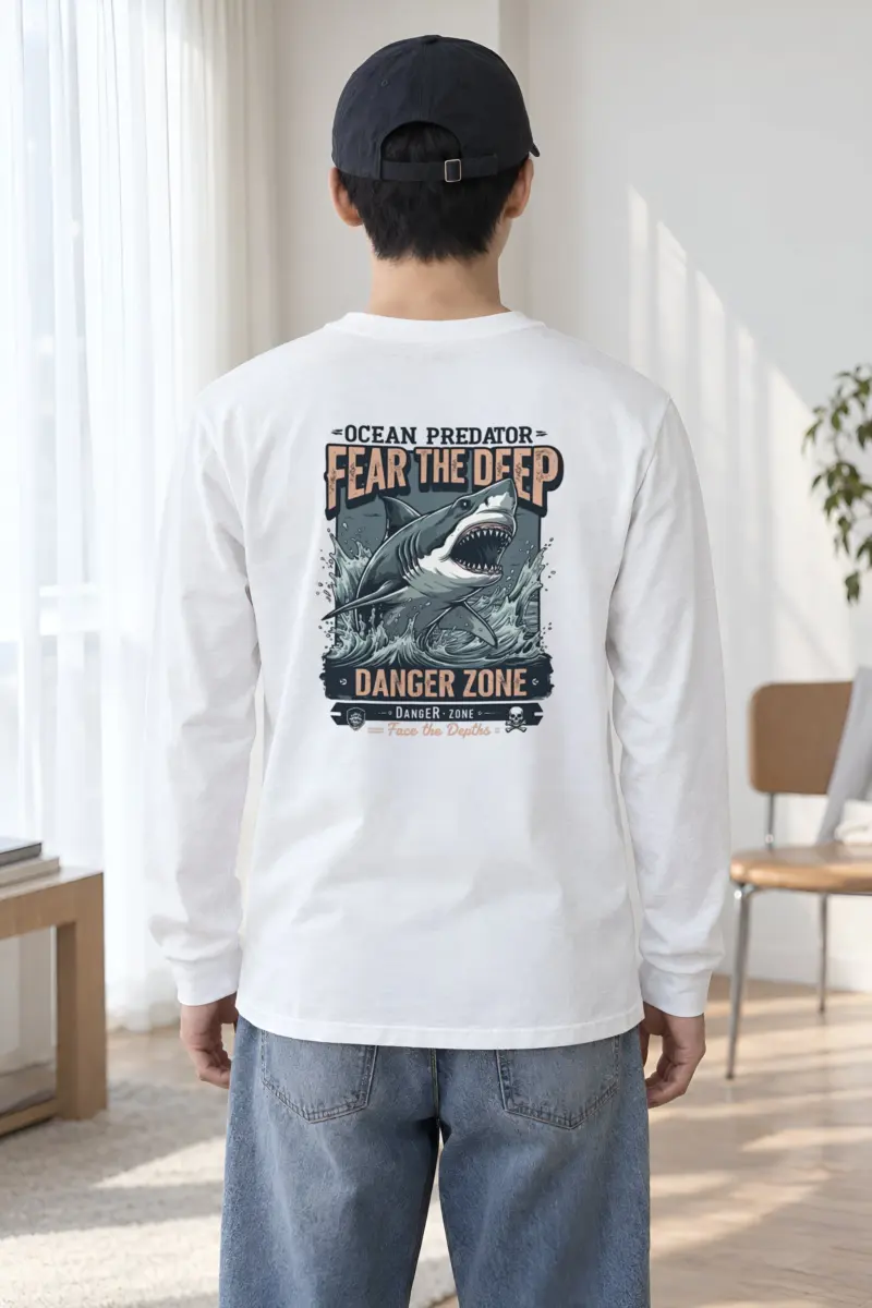 "Face The Depths" Unisex Longsleeve T-shirt