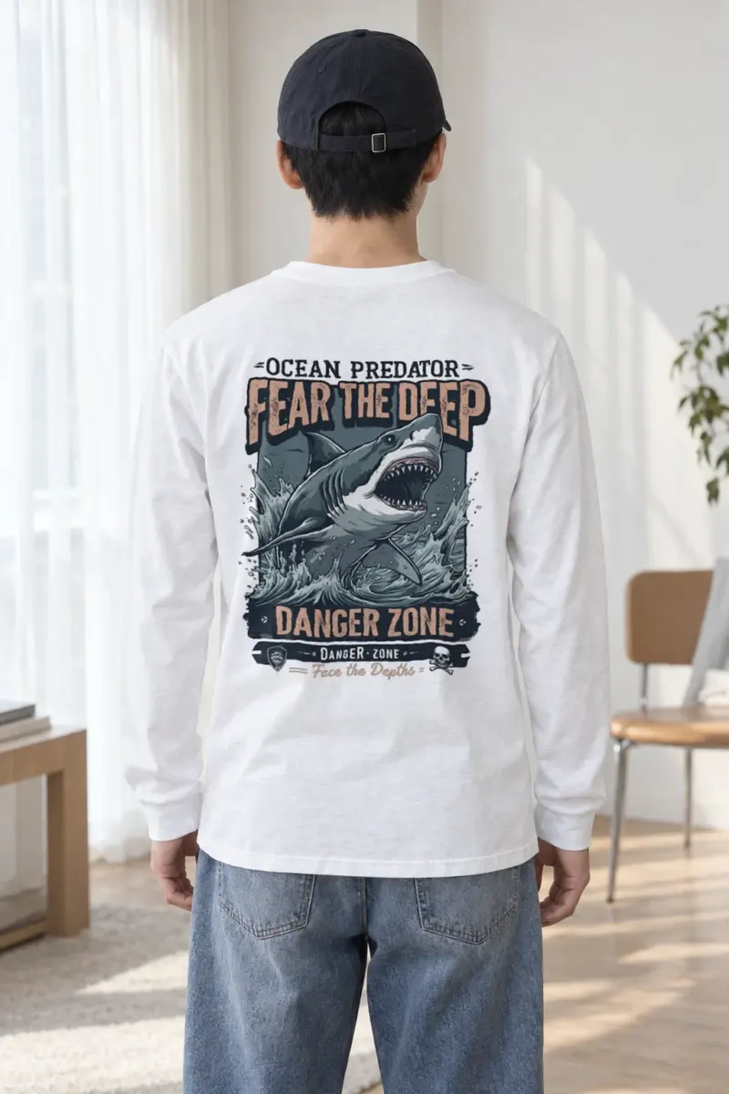 "Face The Depths" Unisex Longsleeve T-shirt