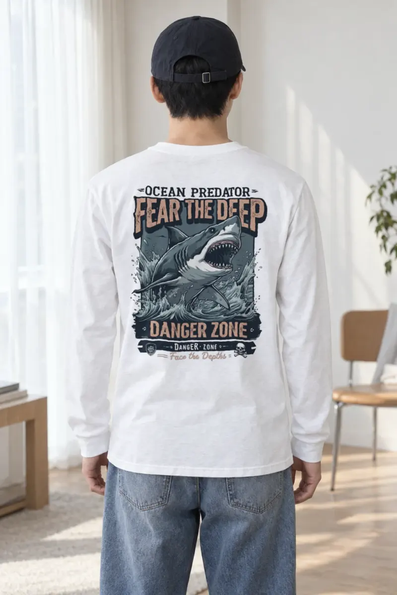 "Face The Depths" Unisex Longsleeve T-shirt