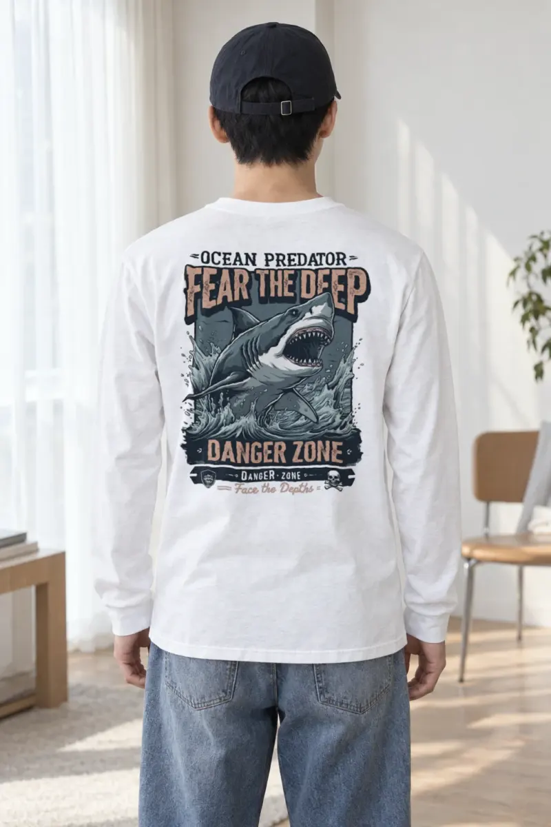 "Face The Depths" Unisex Longsleeve T-shirt