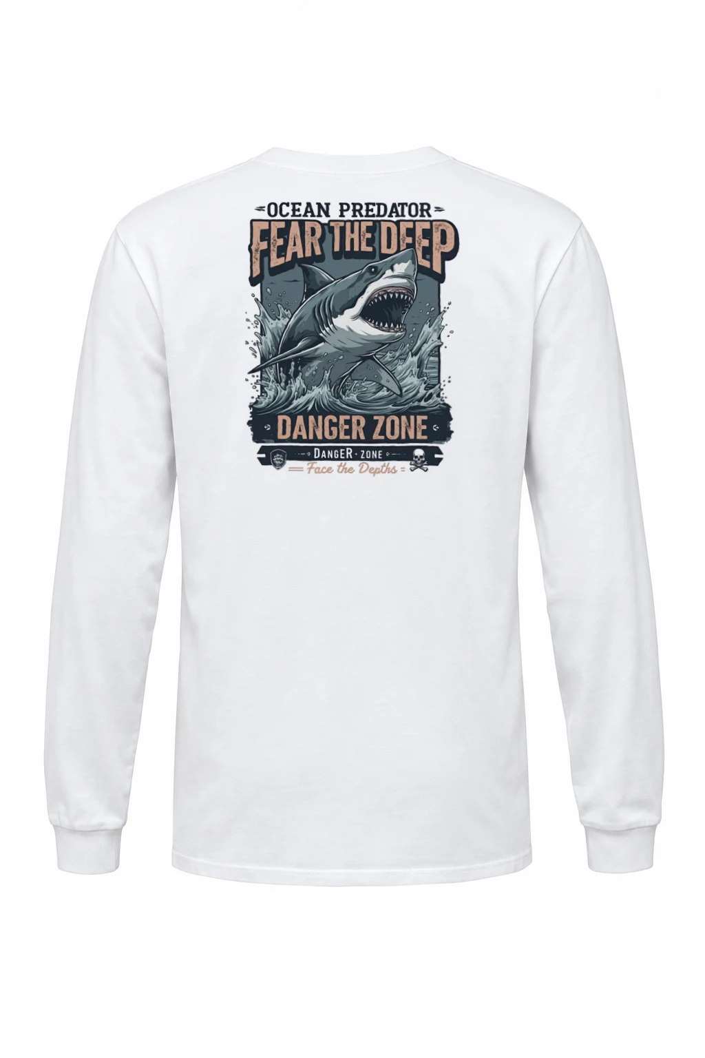 "Face The Depths" Unisex Longsleeve T-shirt | Gildan 2400