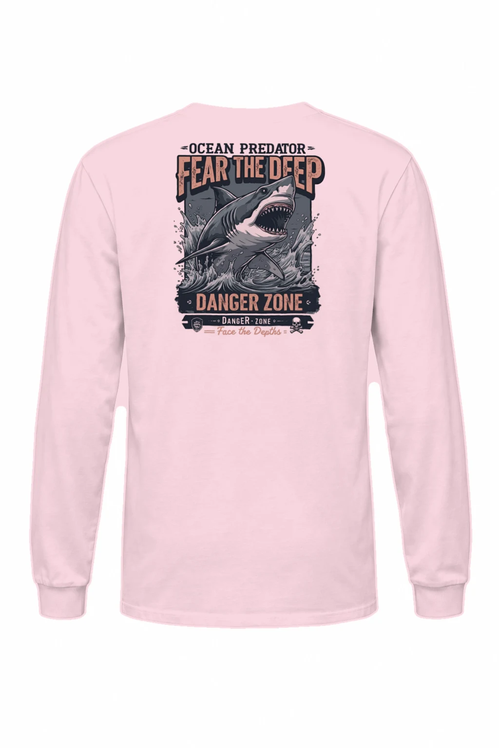 "Face The Depths" Unisex Longsleeve T-shirt | Gildan 2400