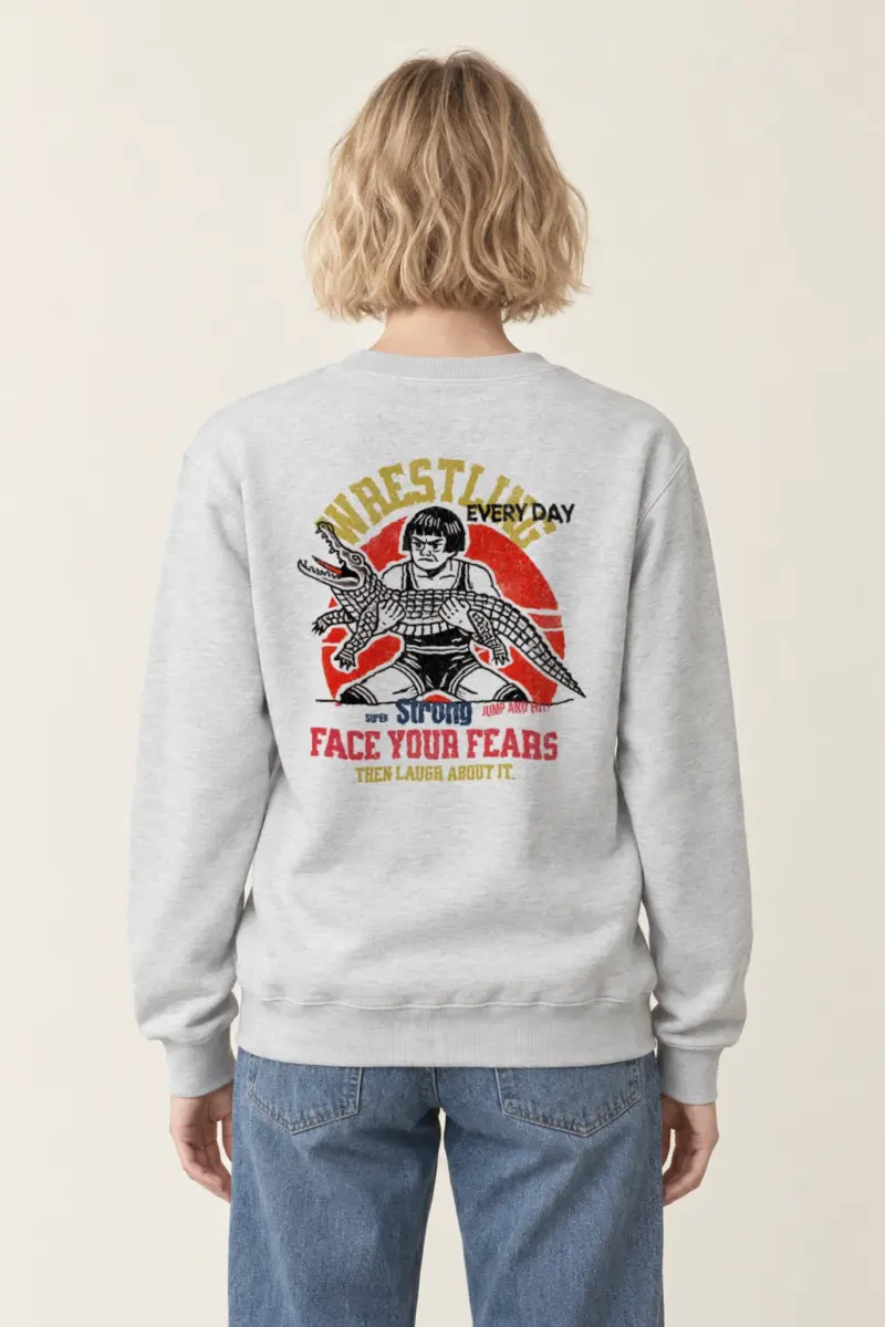"Face Your Fears" Heavy Blend Unisex Crewneck Sweatshirt | Gildan 18000