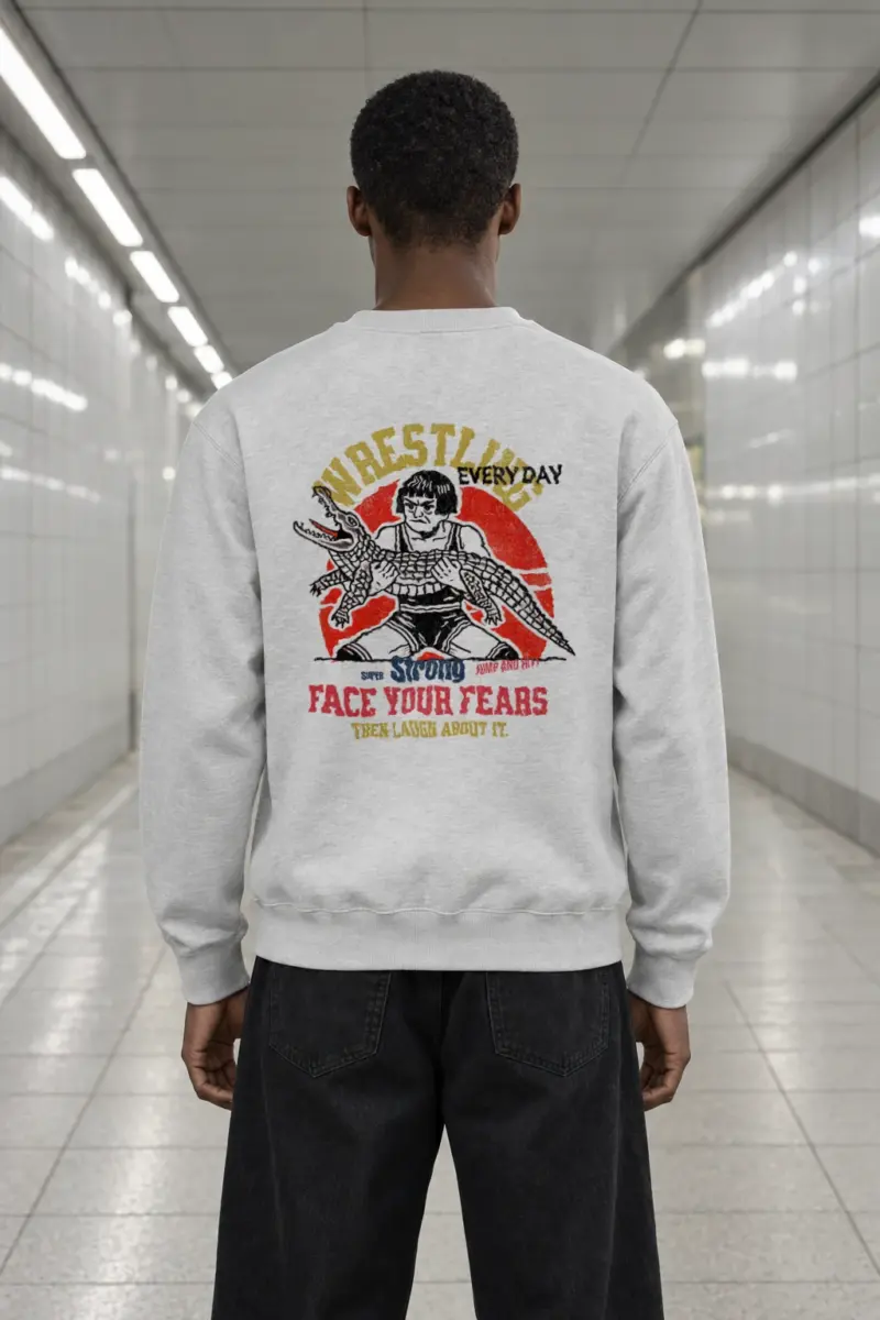 "Face Your Fears" Heavy Blend Unisex Crewneck Sweatshirt | Gildan 18000