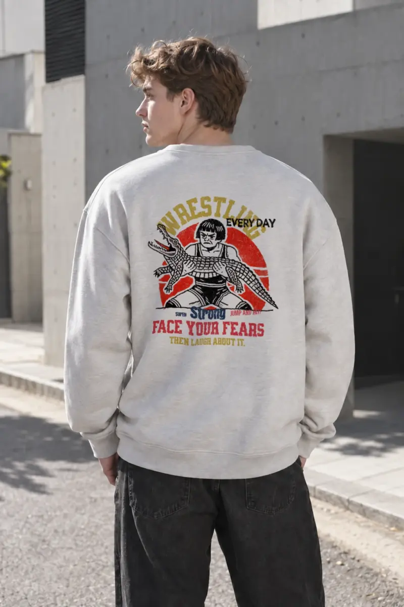 "Face Your Fears" Heavy Blend Unisex Crewneck Sweatshirt | Gildan 18000