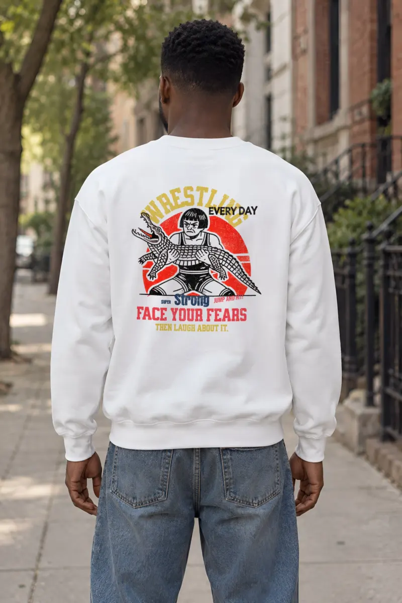 "Face Your Fears" Heavy Blend Unisex Crewneck Sweatshirt