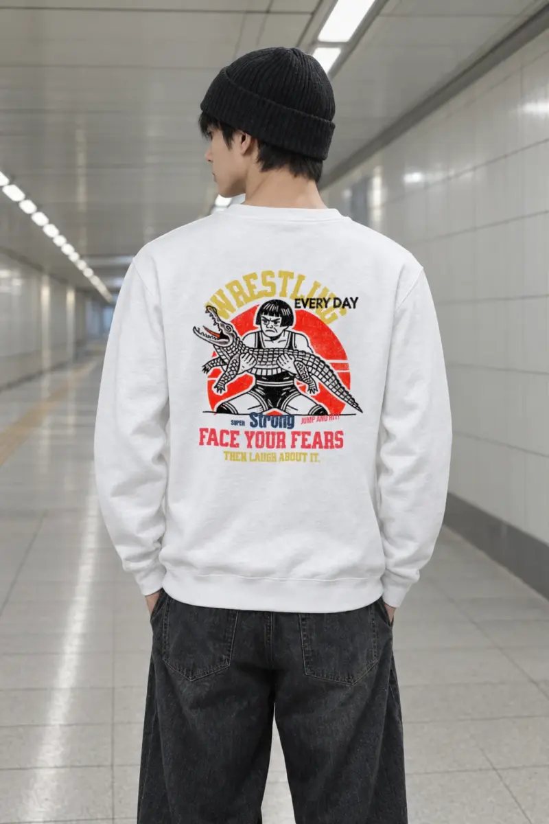 "Face Your Fears" Heavy Blend Unisex Crewneck Sweatshirt