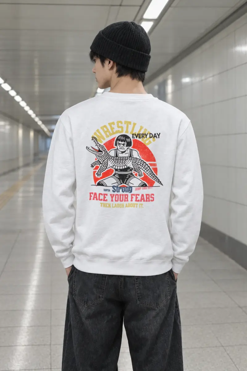 "Face Your Fears" Heavy Blend Unisex Crewneck Sweatshirt
