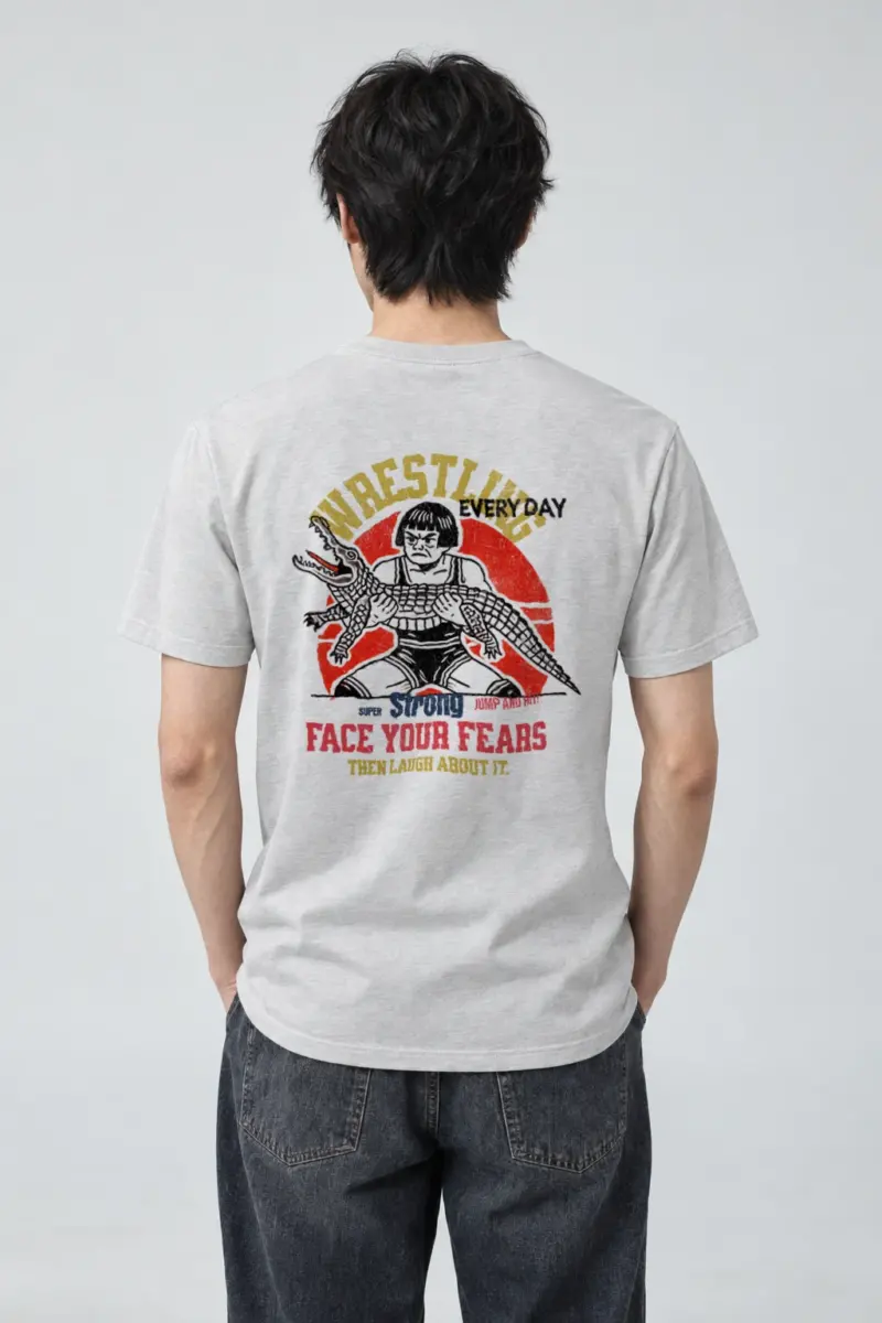 "Face Your Fears" Heavyweight Unisex Crewneck T-shirt | Gildan 5000
