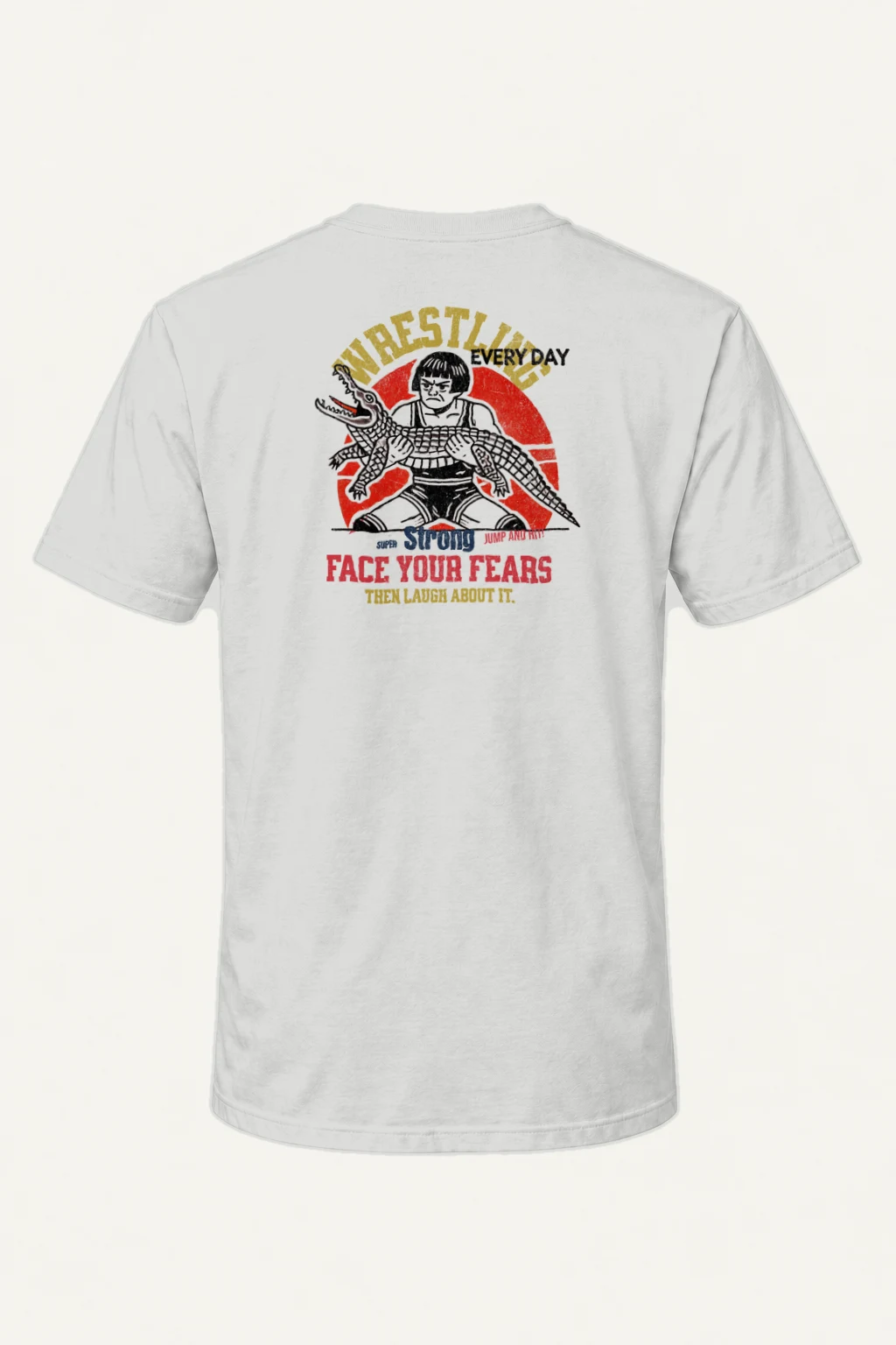 "Face Your Fears" Heavyweight Unisex Crewneck T-shirt | Gildan 5000