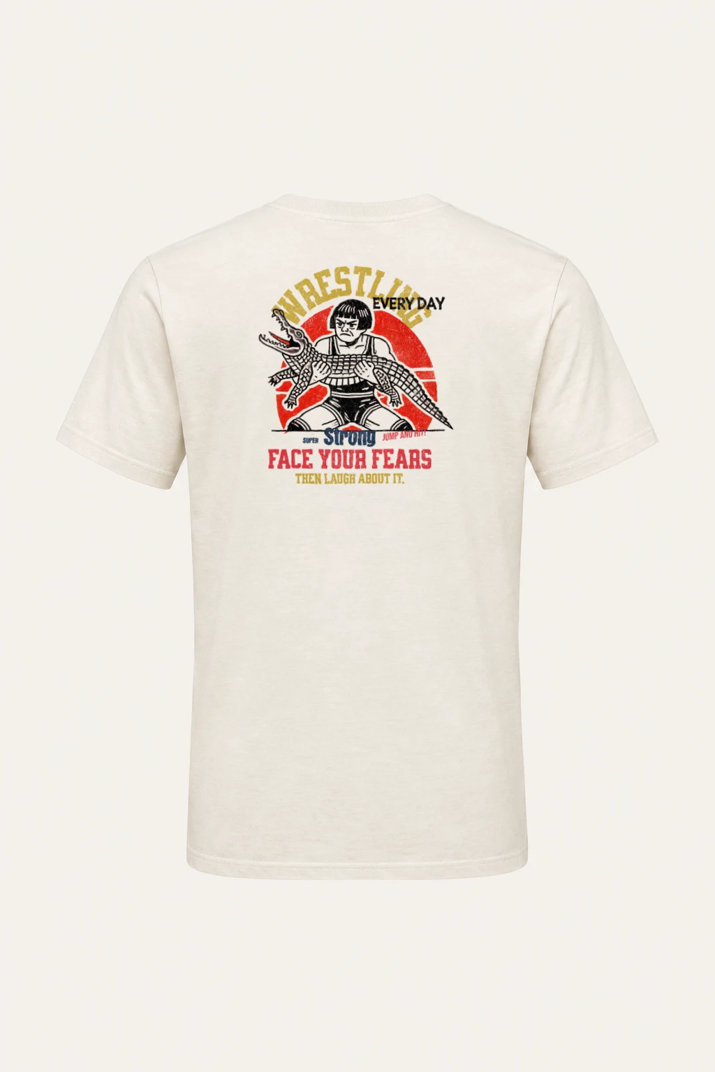 "Face Your Fears" Heavyweight Unisex Crewneck T-shirt | Gildan 5000